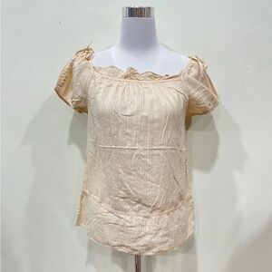Marc Jacobs VTG Women's Cream Off-Shoulder Top size Small